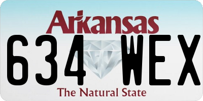 AR license plate 634WEX