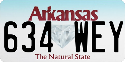 AR license plate 634WEY