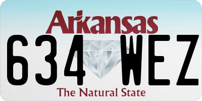 AR license plate 634WEZ