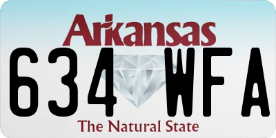 AR license plate 634WFA