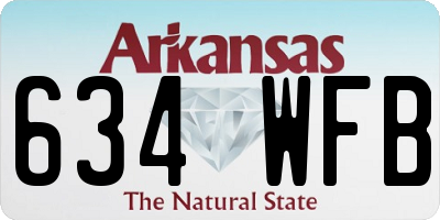 AR license plate 634WFB