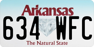AR license plate 634WFC
