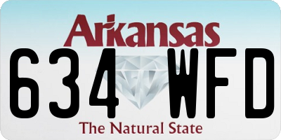 AR license plate 634WFD