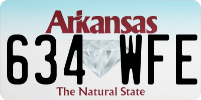 AR license plate 634WFE