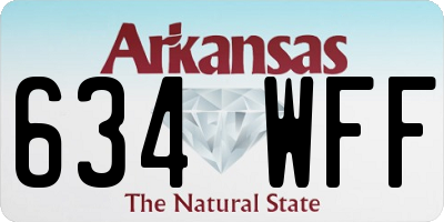 AR license plate 634WFF