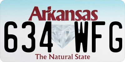 AR license plate 634WFG