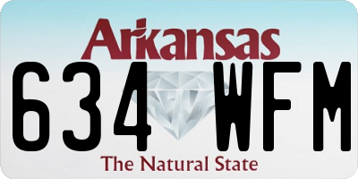 AR license plate 634WFM