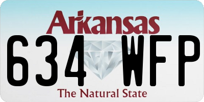 AR license plate 634WFP