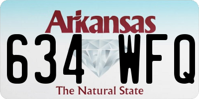 AR license plate 634WFQ