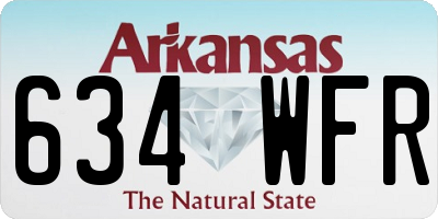 AR license plate 634WFR