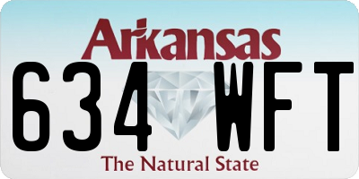 AR license plate 634WFT