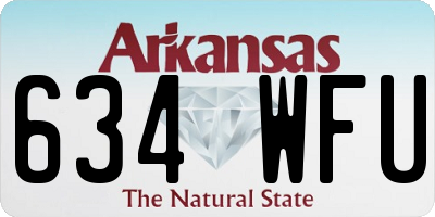 AR license plate 634WFU