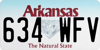 AR license plate 634WFV