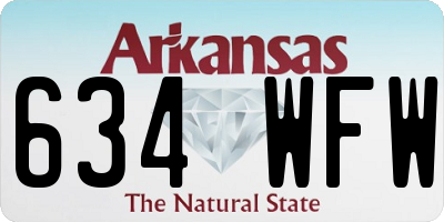 AR license plate 634WFW