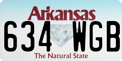AR license plate 634WGB