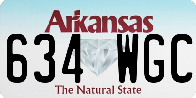 AR license plate 634WGC