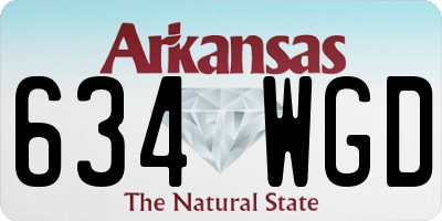 AR license plate 634WGD