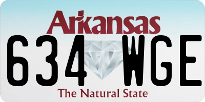 AR license plate 634WGE