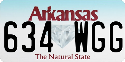 AR license plate 634WGG