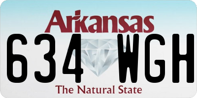 AR license plate 634WGH