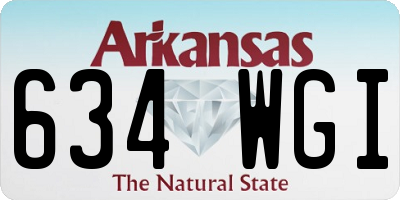 AR license plate 634WGI