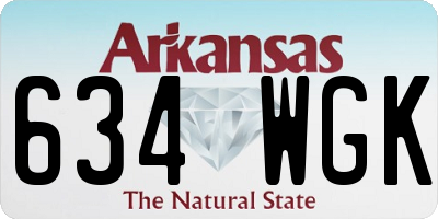 AR license plate 634WGK