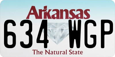 AR license plate 634WGP