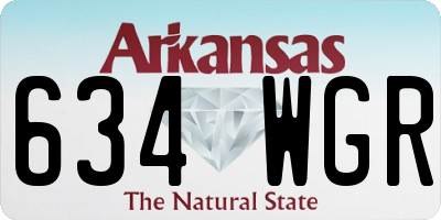 AR license plate 634WGR