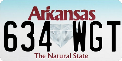 AR license plate 634WGT
