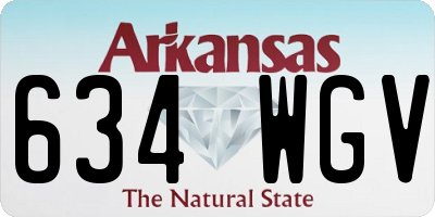 AR license plate 634WGV