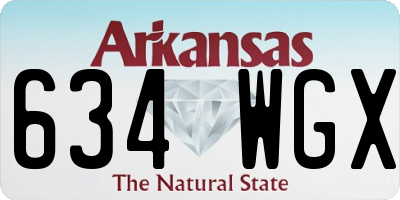 AR license plate 634WGX