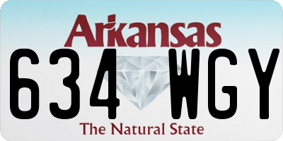 AR license plate 634WGY