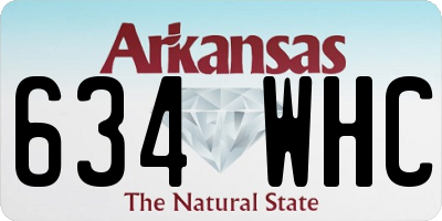 AR license plate 634WHC
