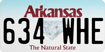 AR license plate 634WHE