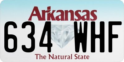 AR license plate 634WHF