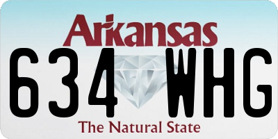 AR license plate 634WHG