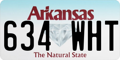 AR license plate 634WHT