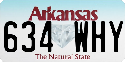 AR license plate 634WHY