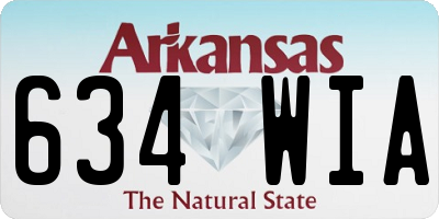 AR license plate 634WIA