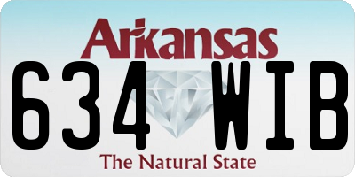 AR license plate 634WIB