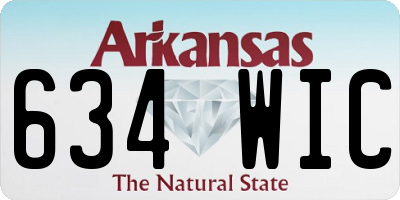 AR license plate 634WIC