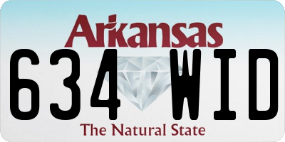AR license plate 634WID