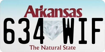 AR license plate 634WIF