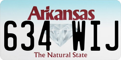 AR license plate 634WIJ