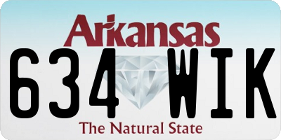 AR license plate 634WIK