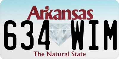 AR license plate 634WIM