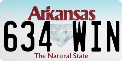 AR license plate 634WIN