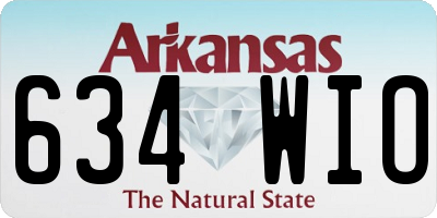 AR license plate 634WIO