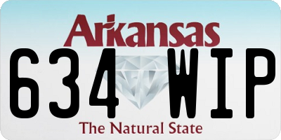 AR license plate 634WIP