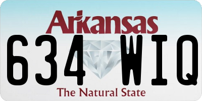 AR license plate 634WIQ